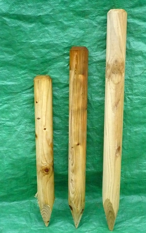 Vermessungspfähle - Holzverarbeitung Eberth